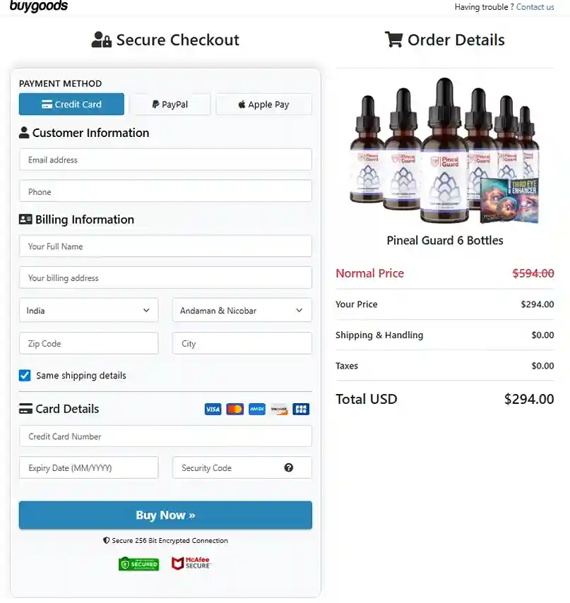 Pineal Guard Order Page